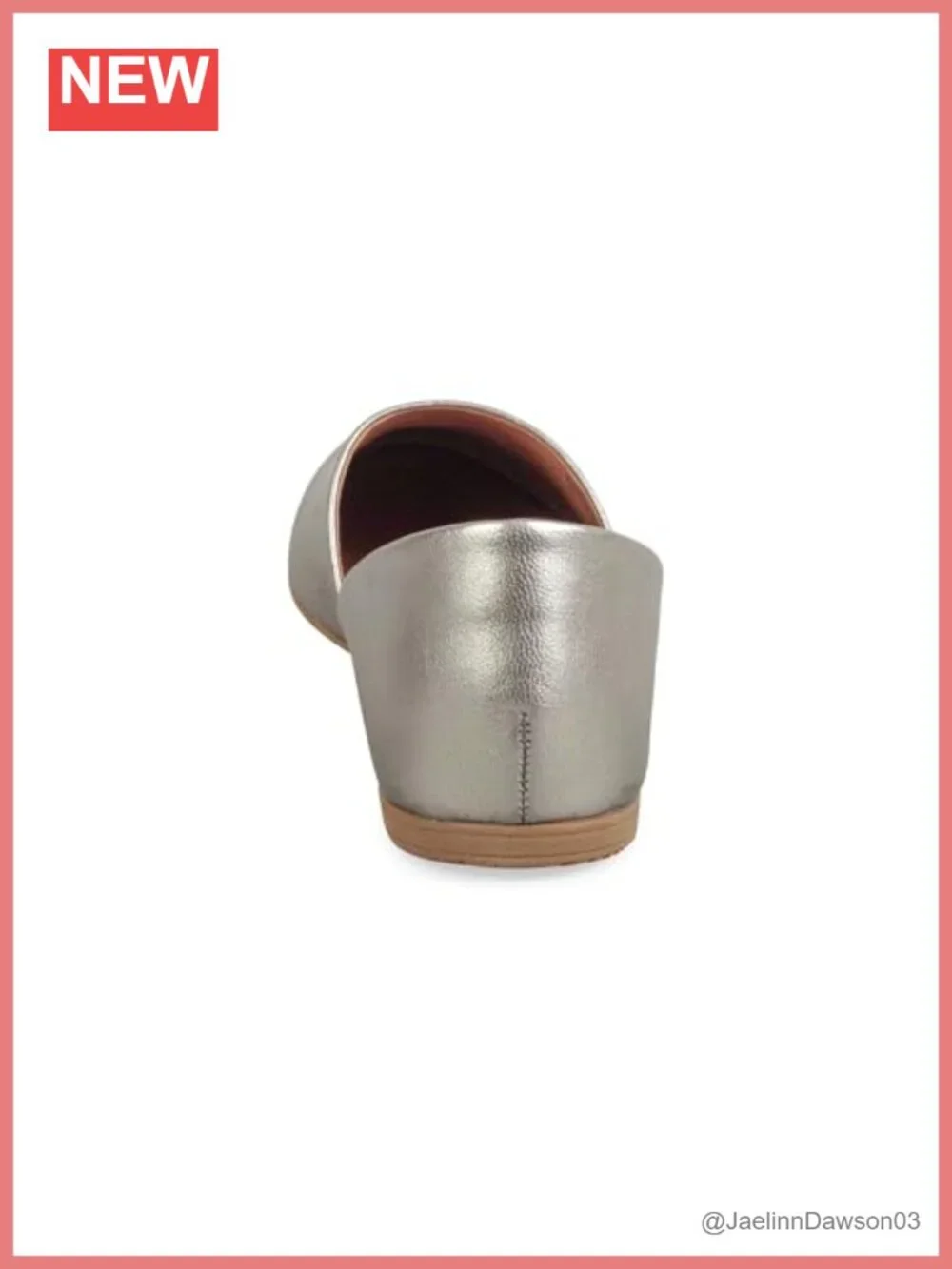 Women's Leather Flats with Cushioned Insole - Pull-On Style